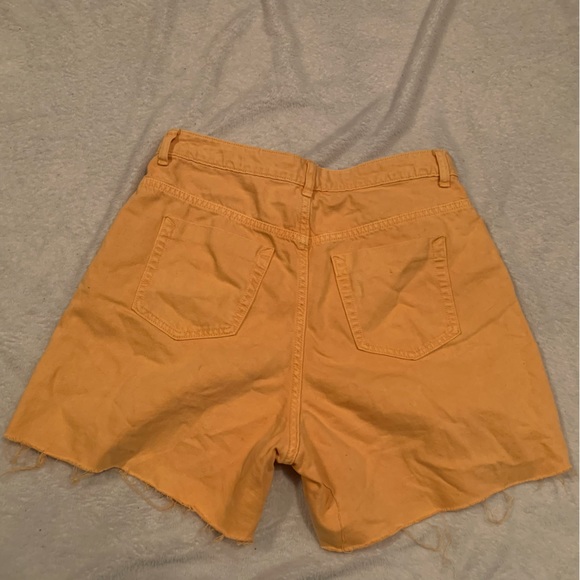 🩳 ORANGE CREAMSICLE Zara High Waisted Shorts - Picture 4 of 4